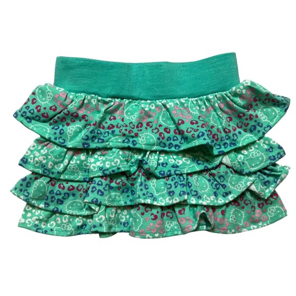 Hello Kitty Skort Baby Girl 6-9 Month Tiered Ruffle Skirt Shorts Pull On Sanrio - Picture 3 of 10